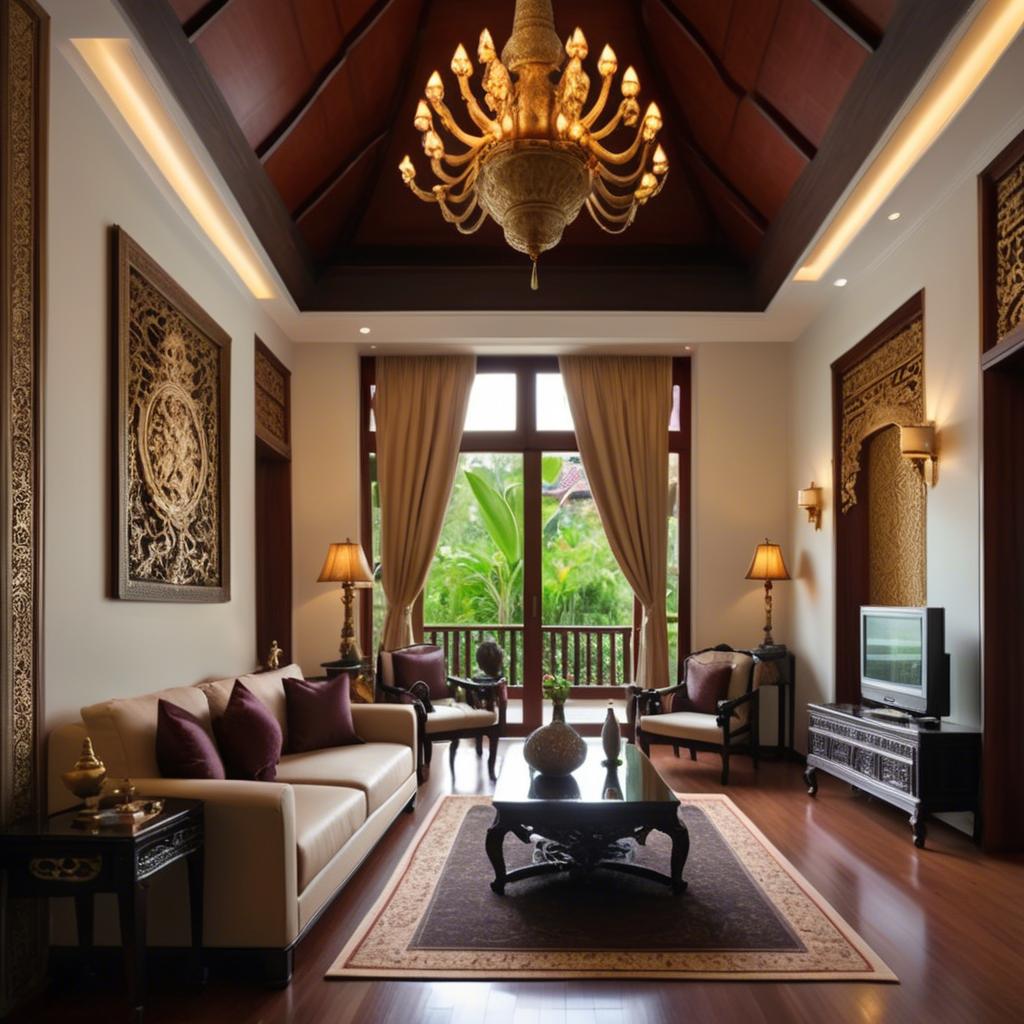 A stunning image of thai elegance in luxurious surroundings.