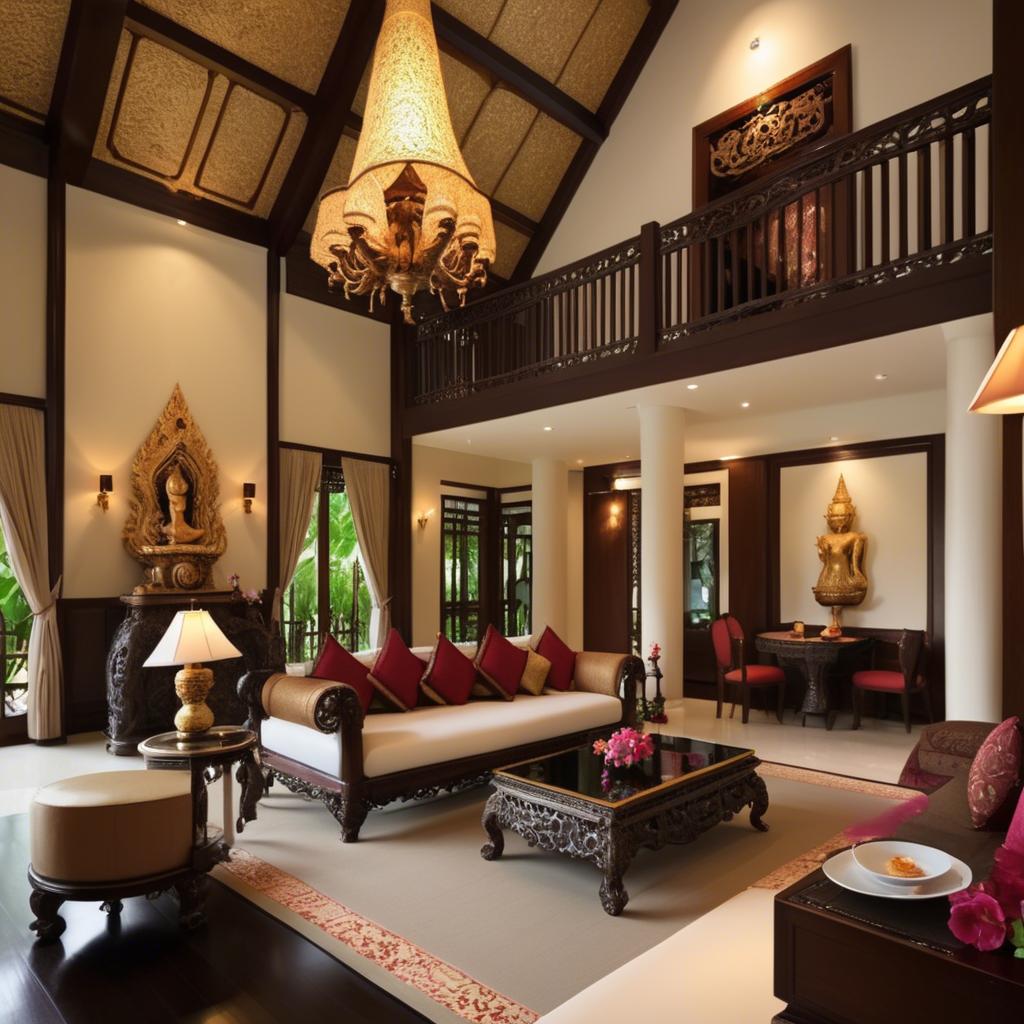 A stunning image of thai elegance in luxurious surroundings.