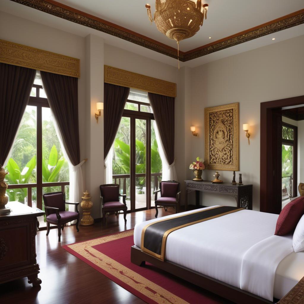 A stunning image of thai elegance in luxurious surroundings.