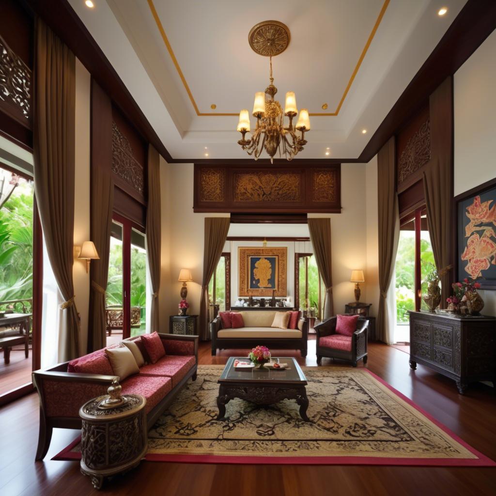 A stunning image of thai elegance in luxurious surroundings.