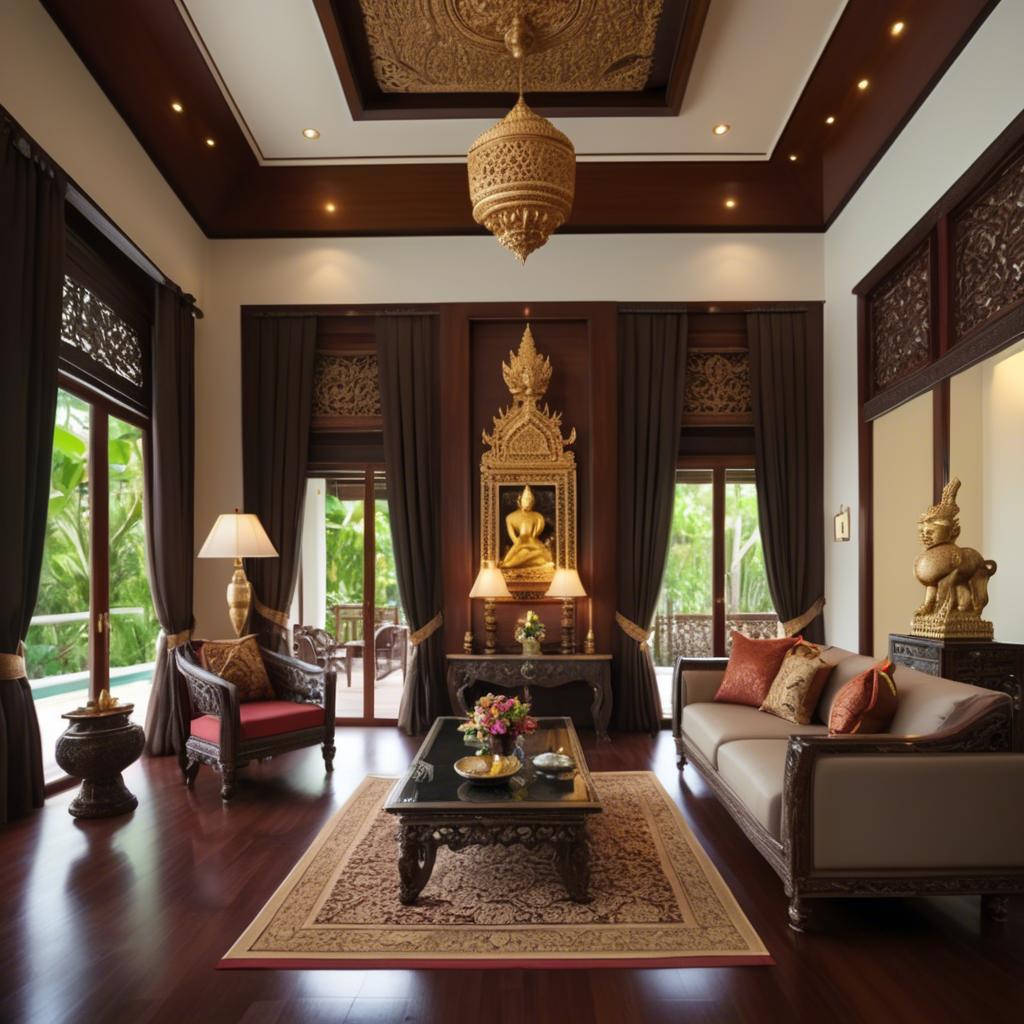 A stunning image of thai elegance in luxurious surroundings.