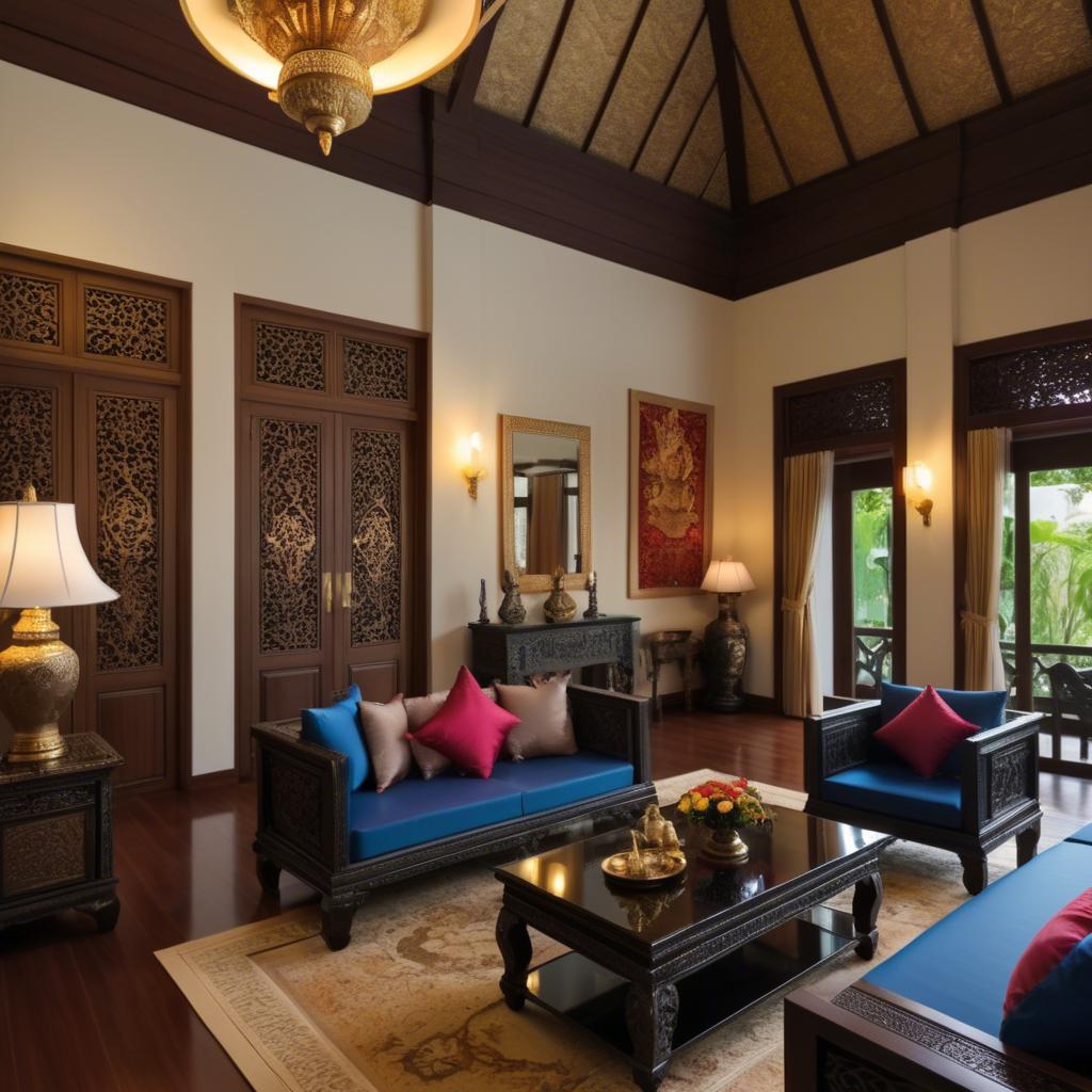 A stunning image of thai elegance in luxurious surroundings.