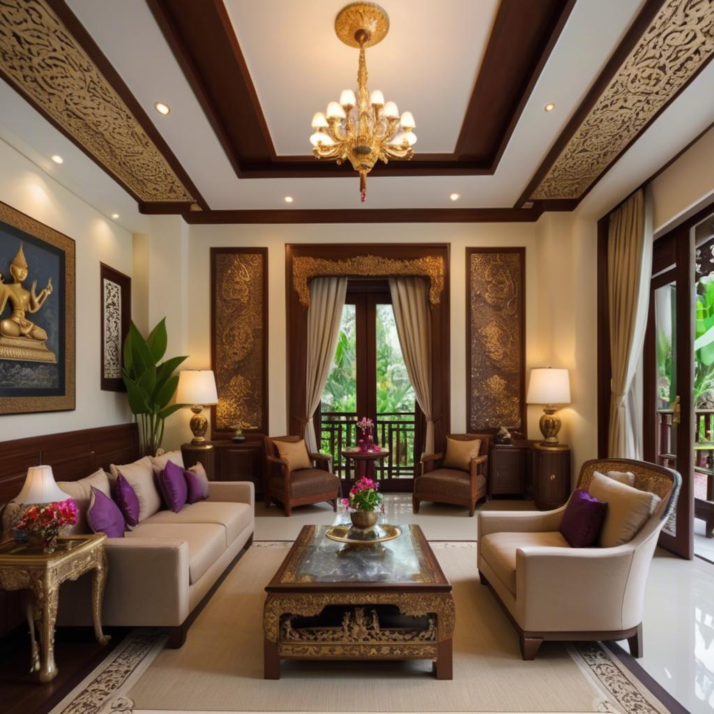 A stunning image of thai elegance in luxurious surroundings.