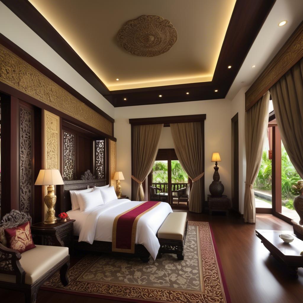 A stunning image of thai elegance in luxurious surroundings.