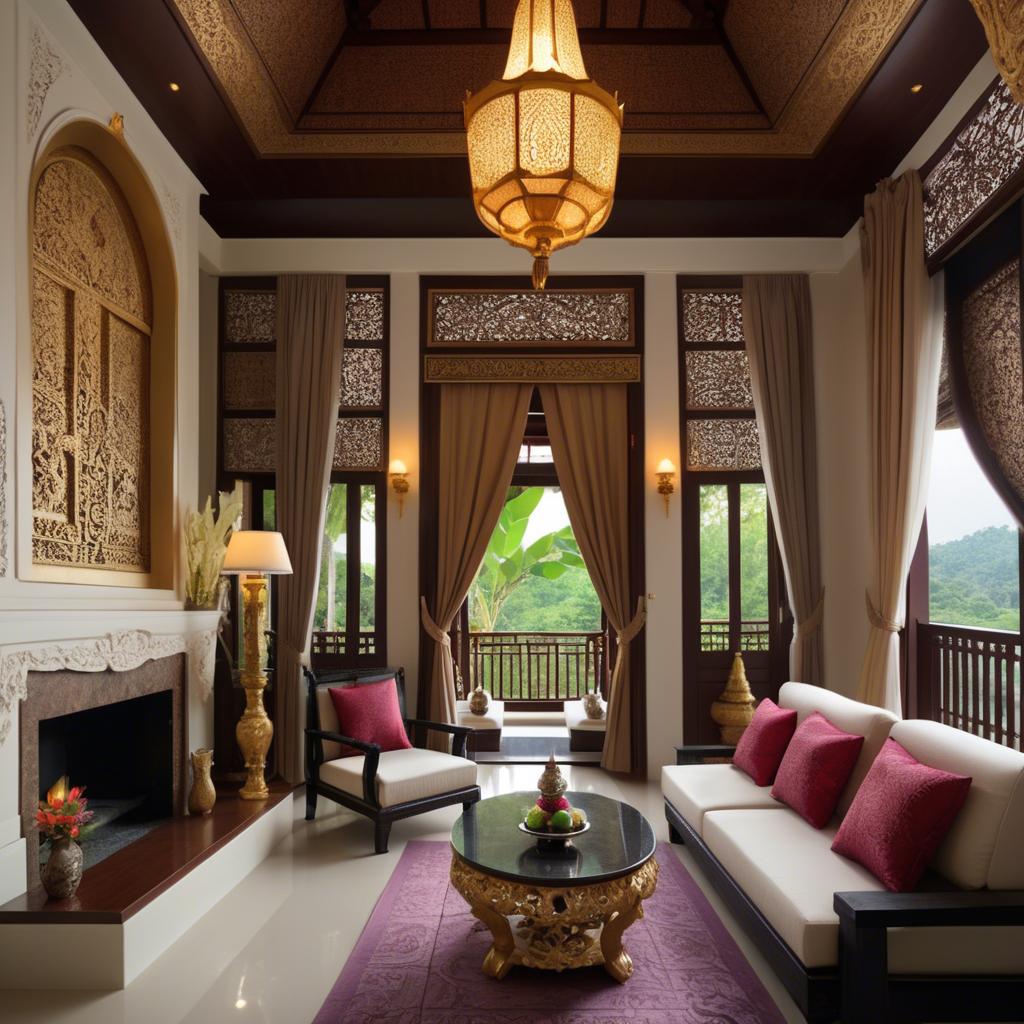 A stunning image of thai elegance in luxurious surroundings.
