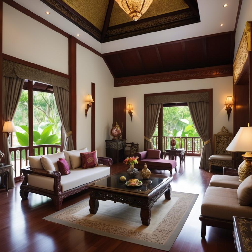 A stunning image of thai elegance in luxurious surroundings.