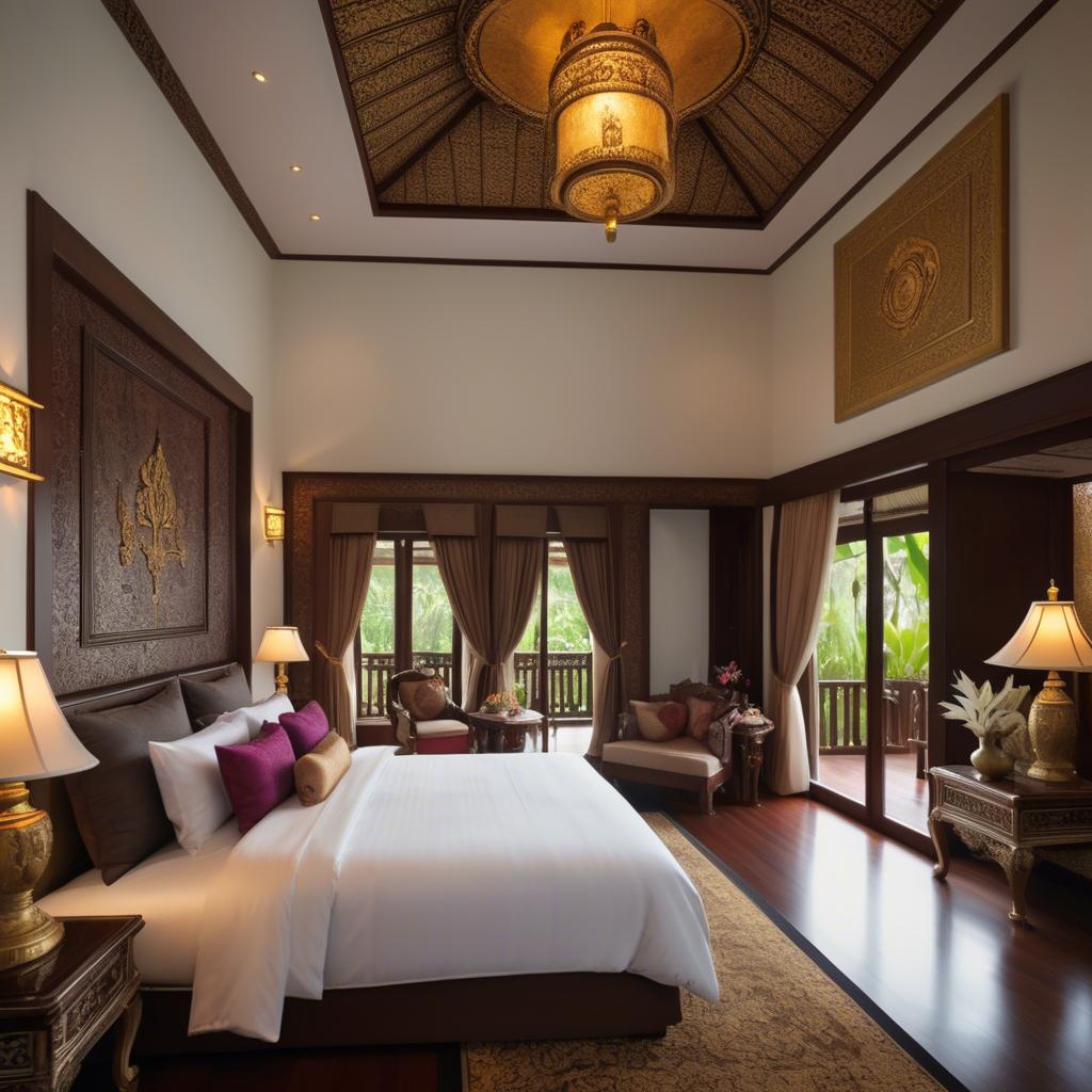 A stunning image of thai elegance in luxurious surroundings.