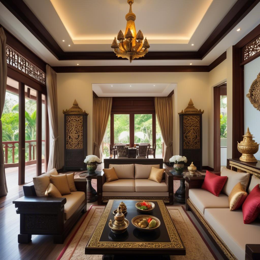 A stunning image of thai elegance in luxurious surroundings.