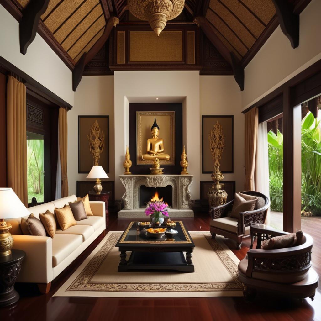 A stunning image of thai elegance in luxurious surroundings.