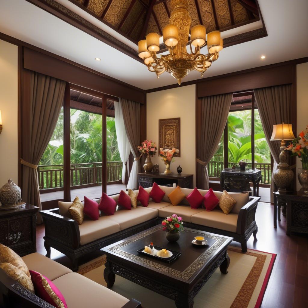 A stunning image of thai elegance in luxurious surroundings.
