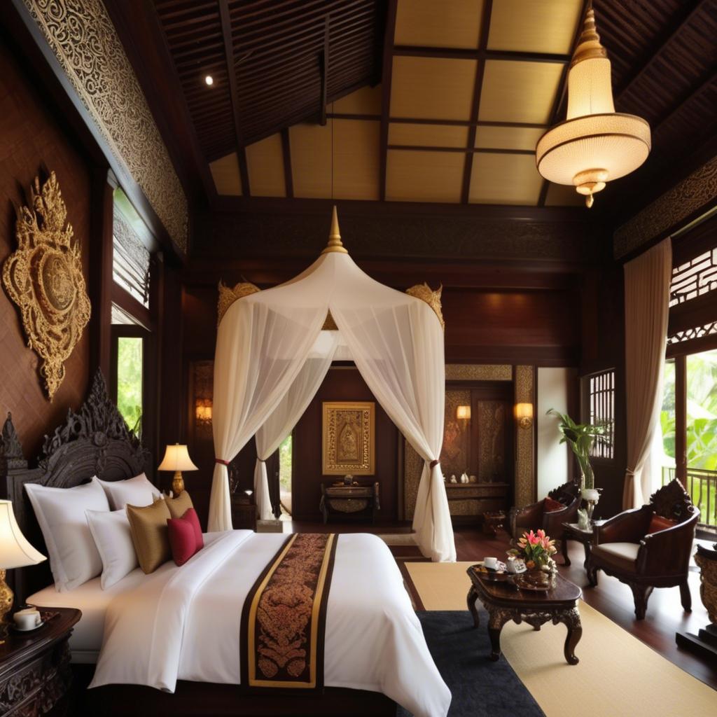 A stunning image of thai elegance in luxurious surroundings.