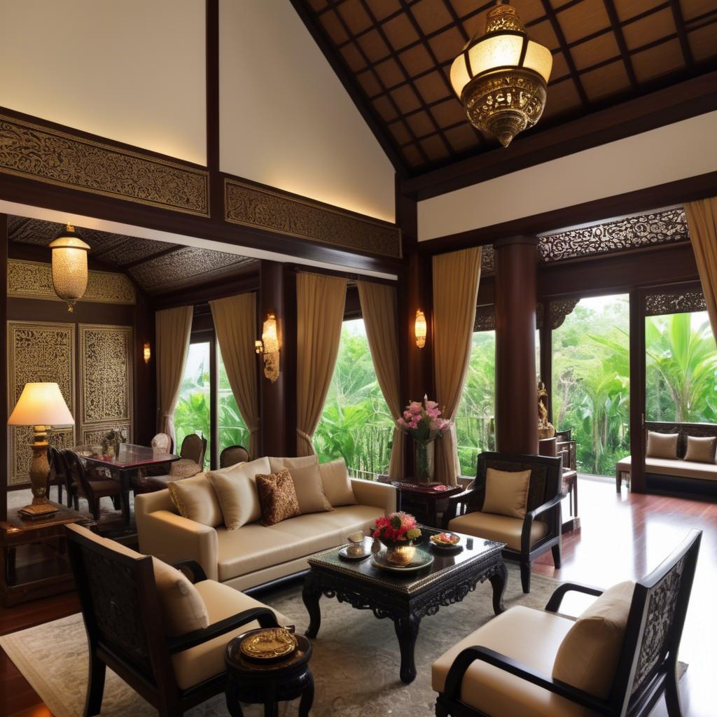 A stunning image of thai elegance in luxurious surroundings.