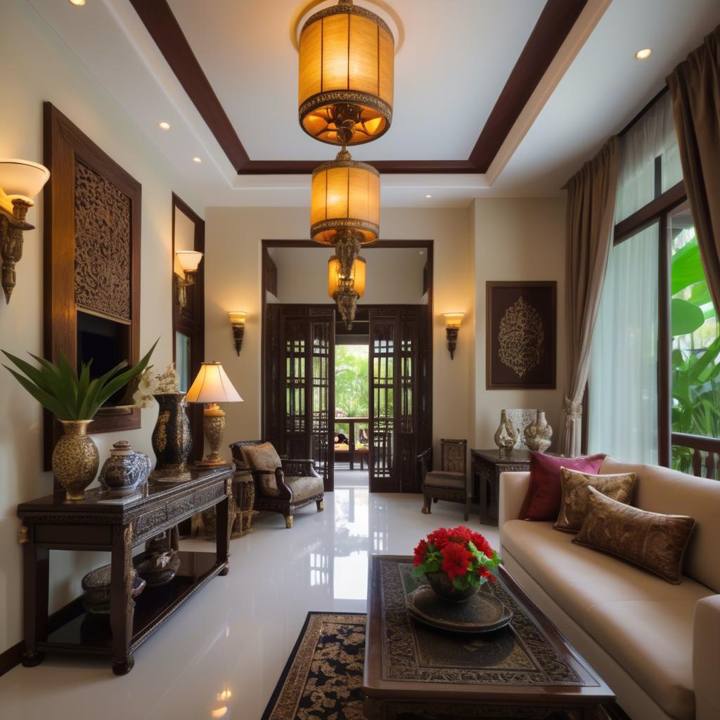 A stunning image of thai elegance in luxurious surroundings.