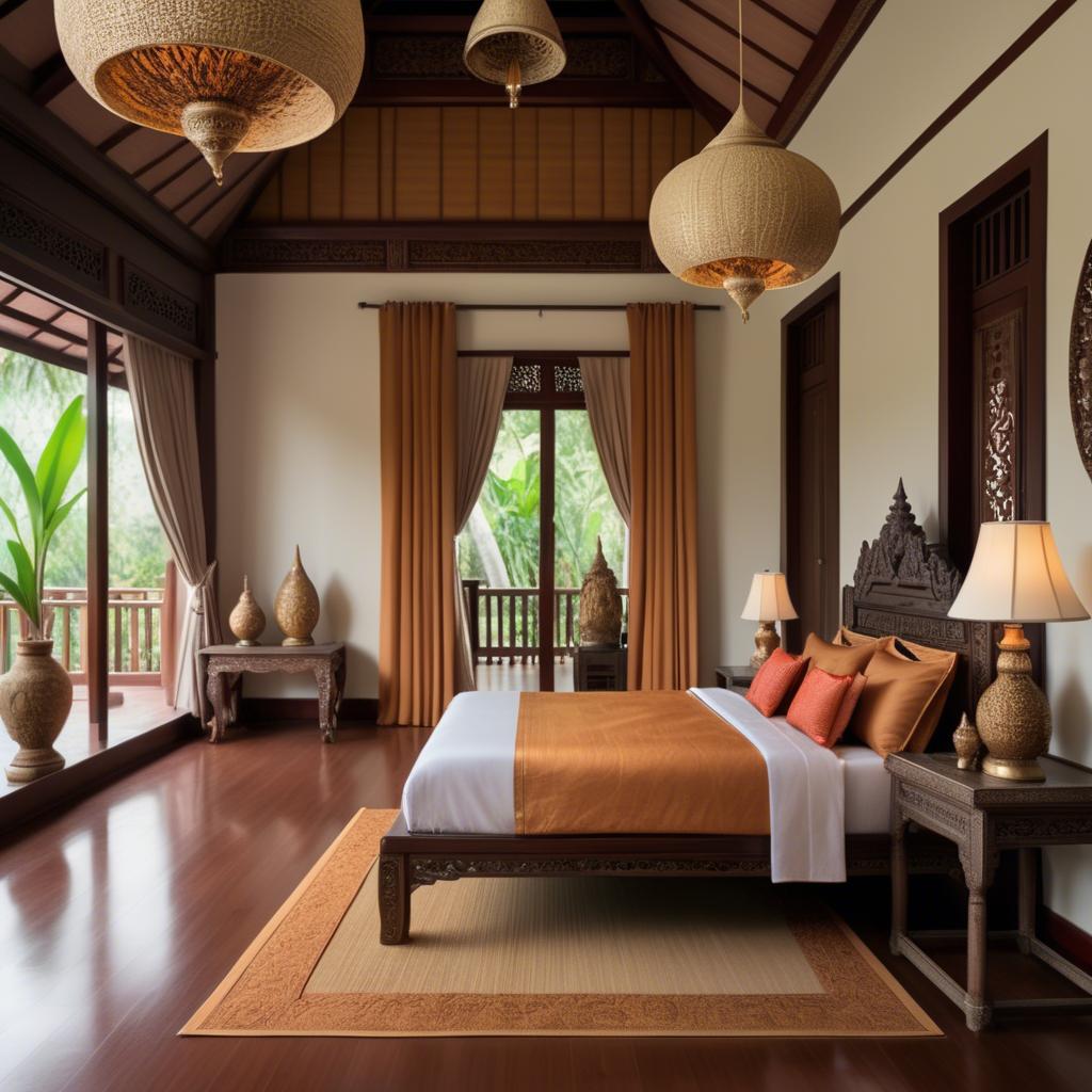 A stunning image of thai elegance in natural warm hues.