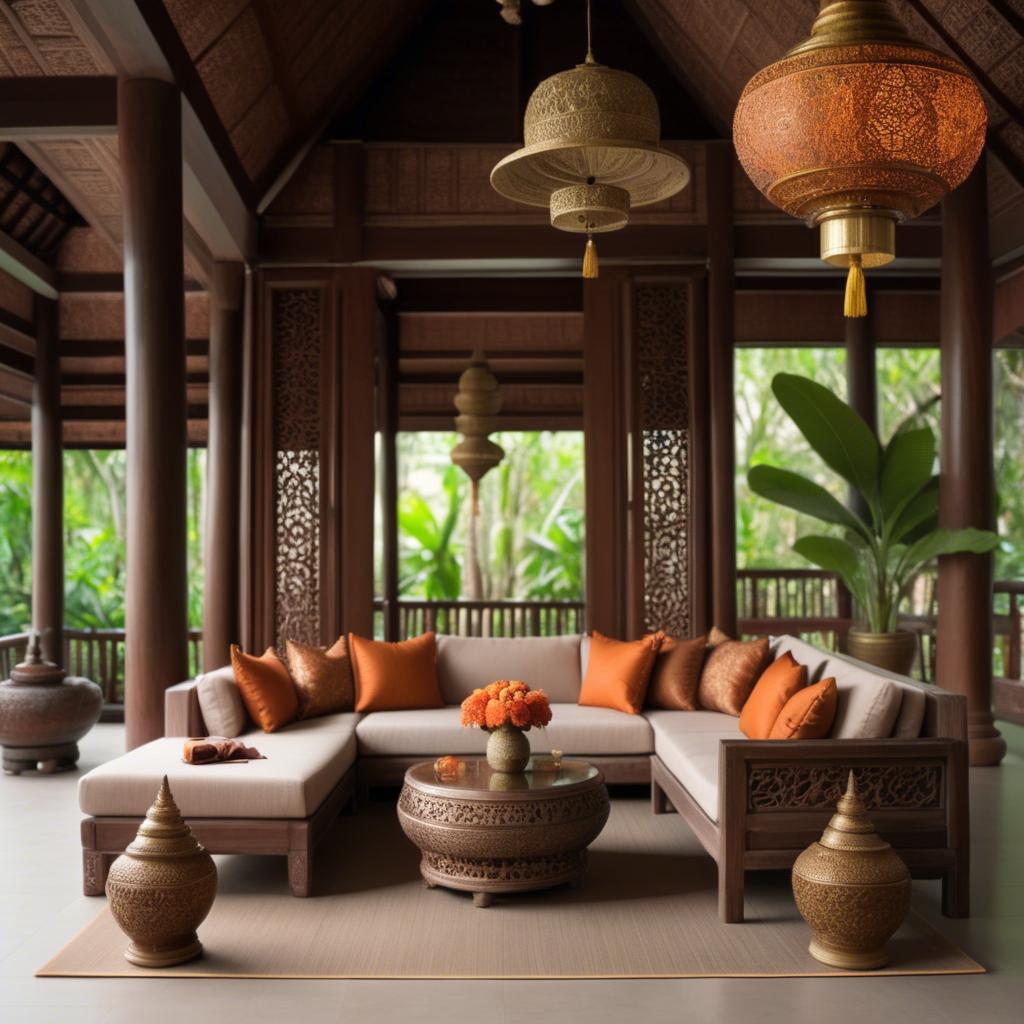 A stunning image of thai elegance in natural warm hues.