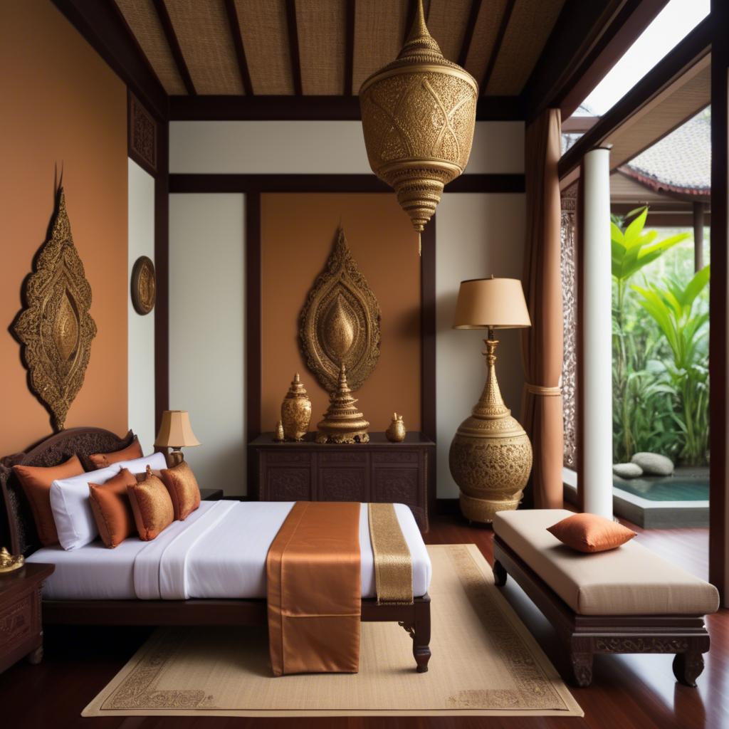 A stunning image of thai elegance in natural warm hues.