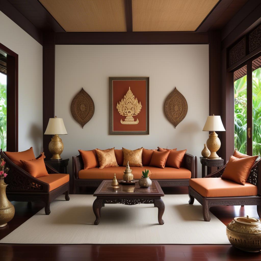 A stunning image of thai elegance in natural warm hues.