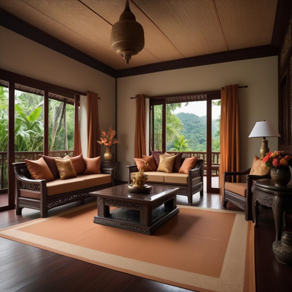 A stunning image of thai elegance in natural warm hues.