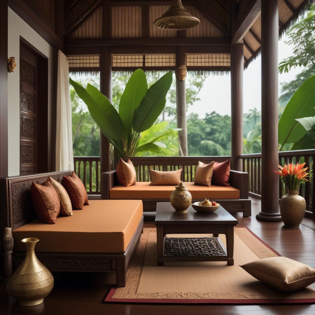 A stunning image of thai elegance in natural warm hues.
