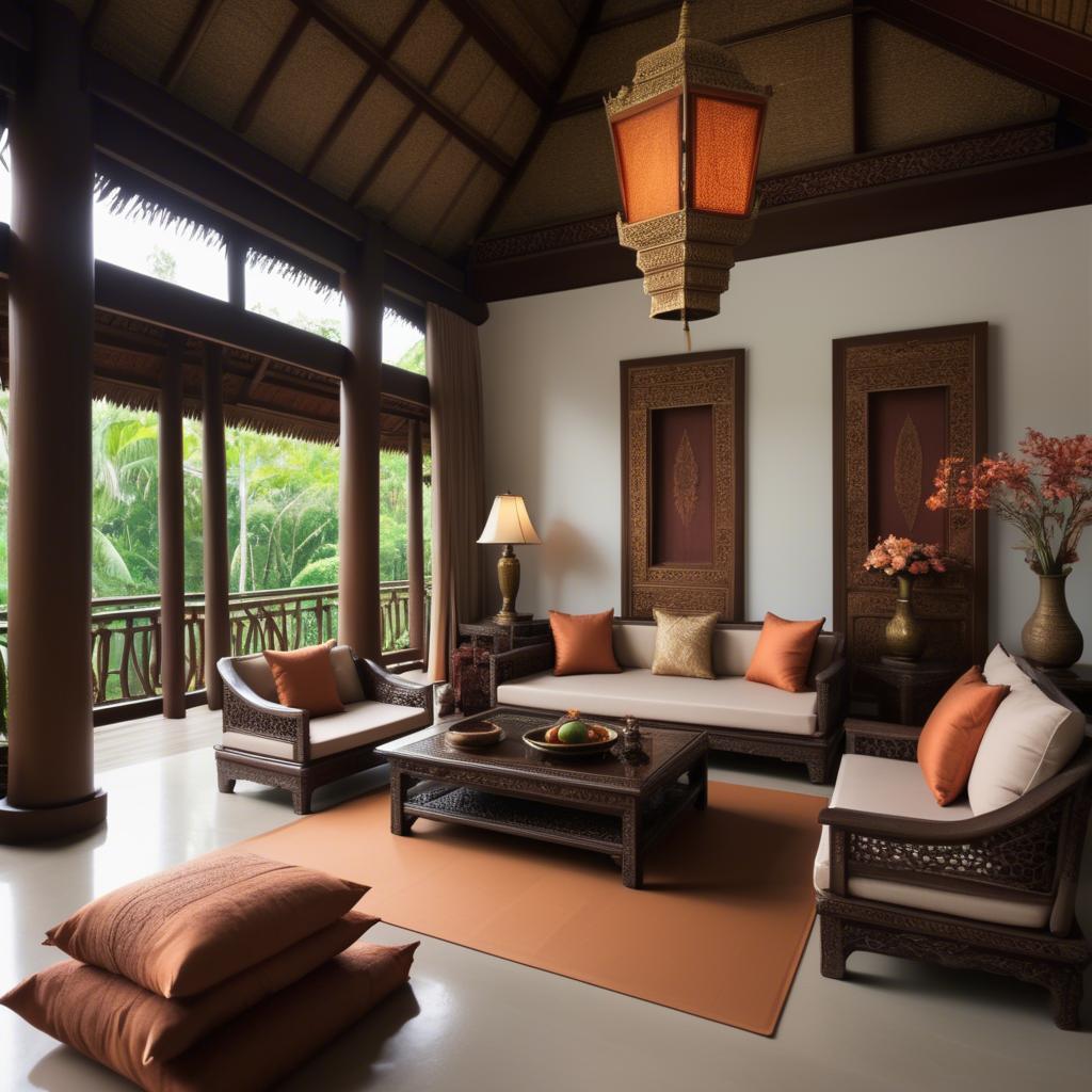 A stunning image of thai elegance in natural warm hues.