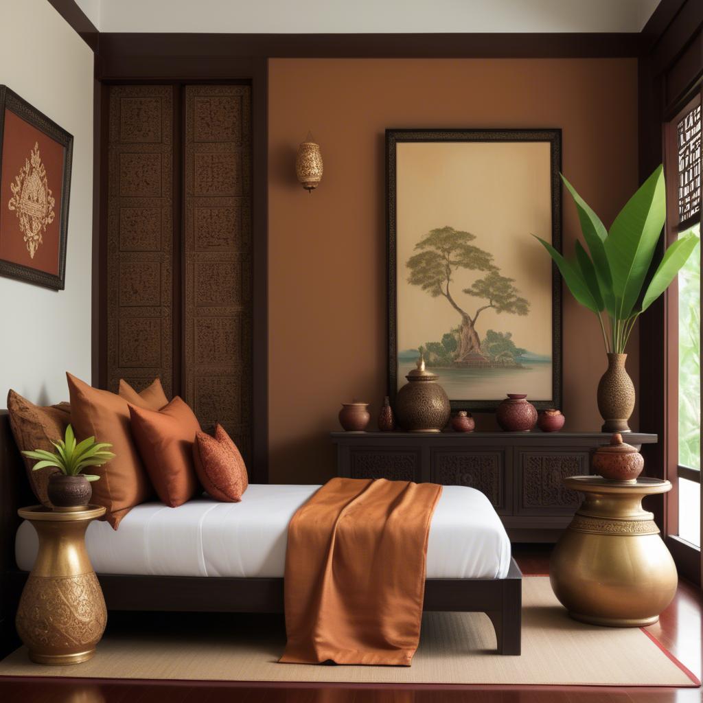 A stunning image of thai elegance in natural warm hues.