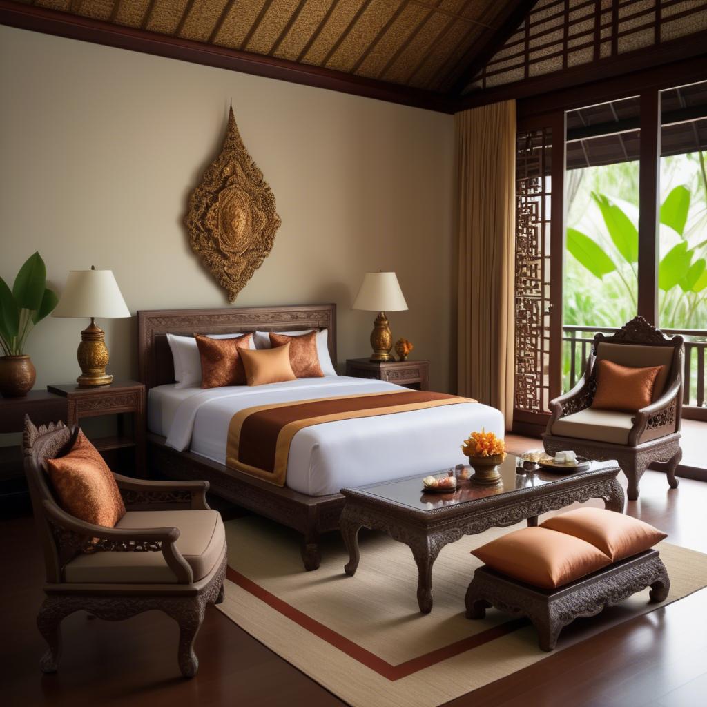 A stunning image of thai elegance in natural warm hues.