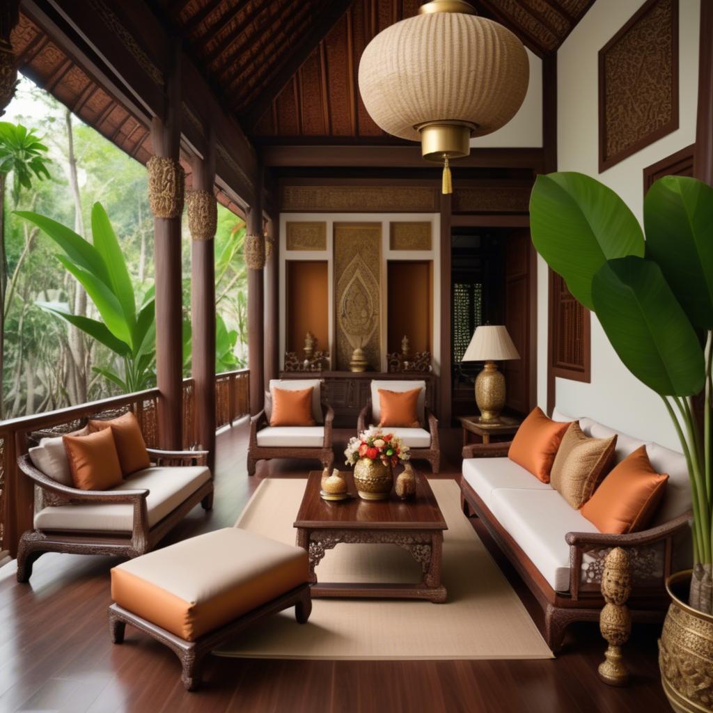 A stunning image of thai elegance in natural warm hues.