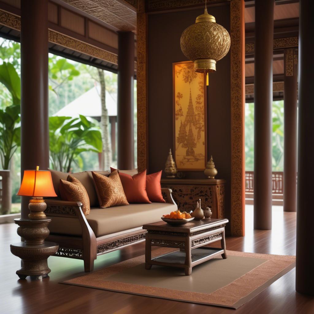 A stunning image of thai elegance in natural warm hues.