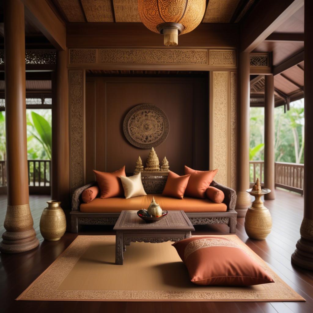 A stunning image of thai elegance in natural warm hues.