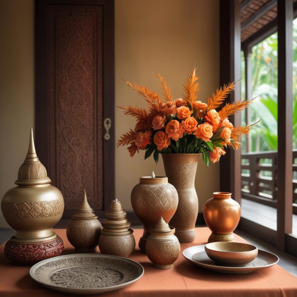 A stunning image of thai elegance in natural warm hues.
