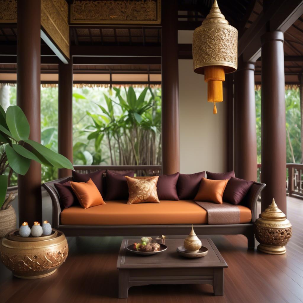 A stunning image of thai elegance in natural warm hues.
