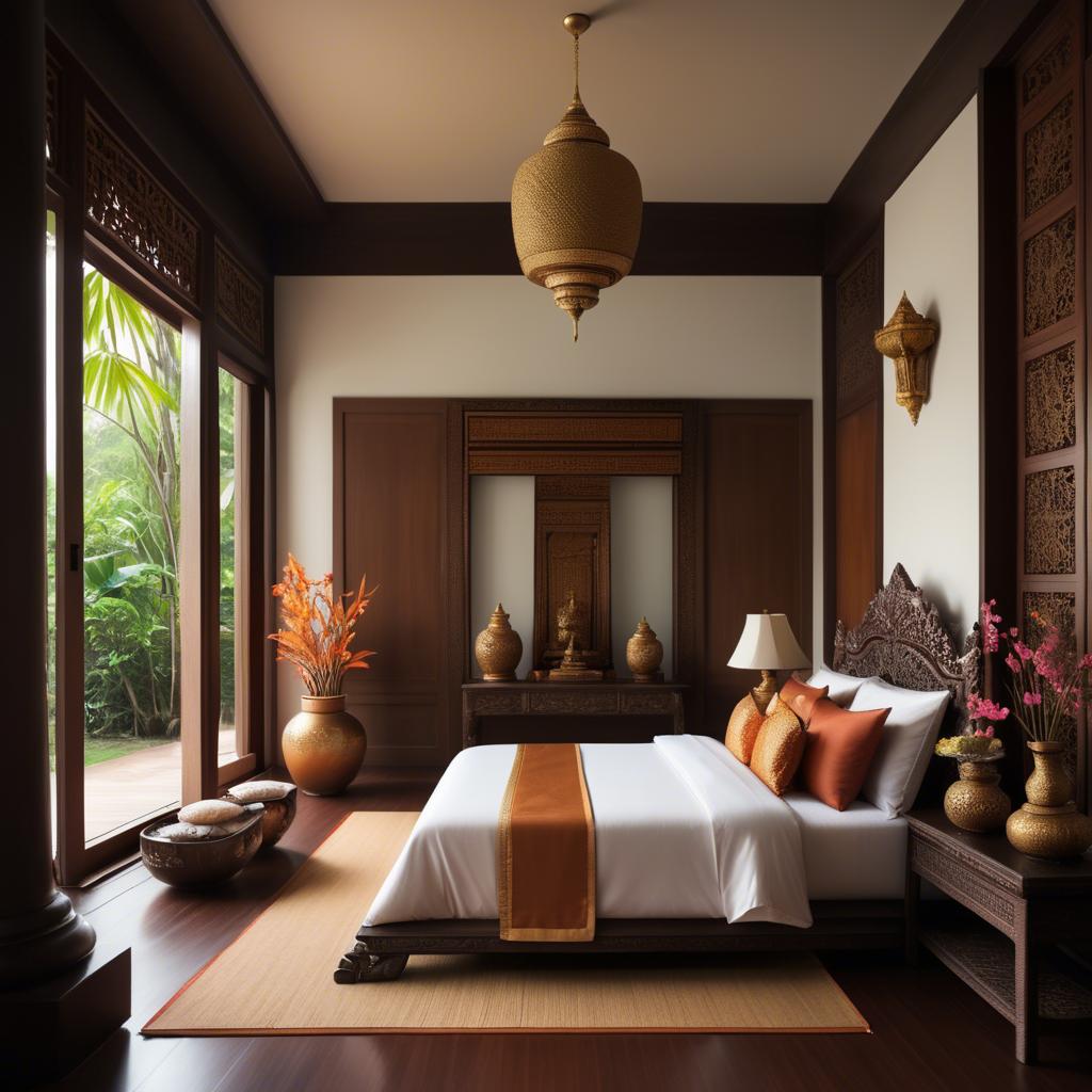 A stunning image of thai elegance in natural warm hues.