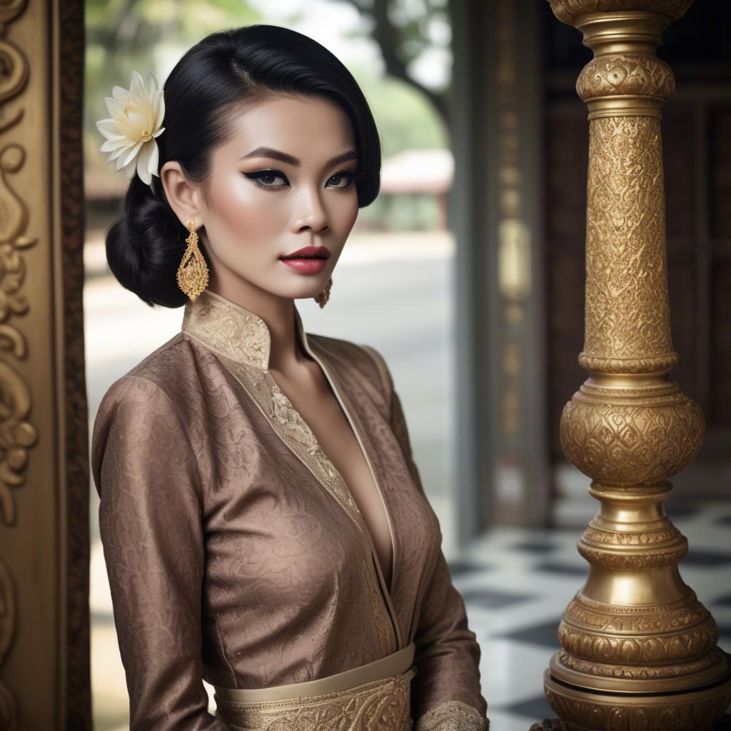 A stunning image of thai glamour in vintage settings.