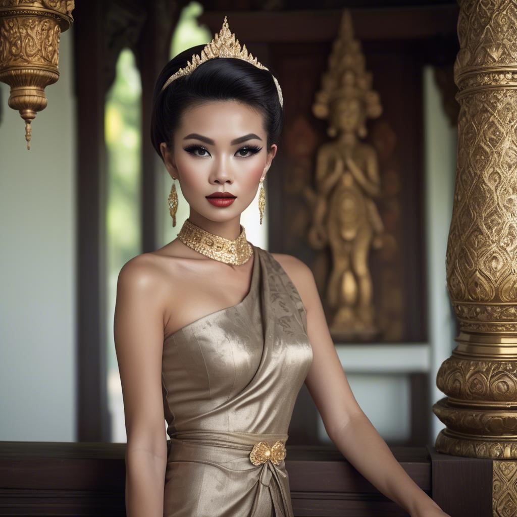 A stunning image of thai glamour in vintage settings.
